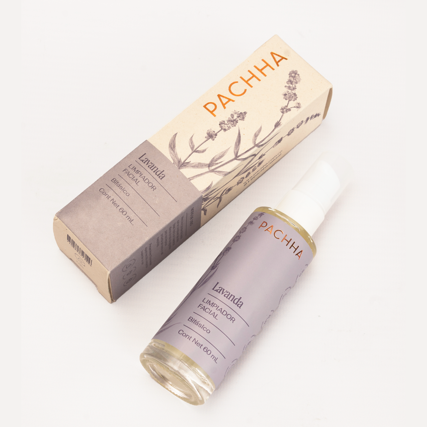 Limpiador Facial Bifasico - Lavanda 60mL