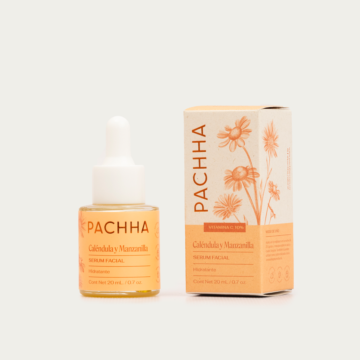 Serum Hidratante - Calendula y Manzanilla (Vitamina C) 20mL